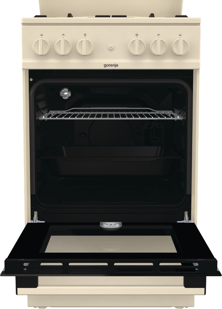 Плита Газовая Gorenje GN5112BEF бежевый/черный (металлическая крышка) реш.чугун — фото 6
