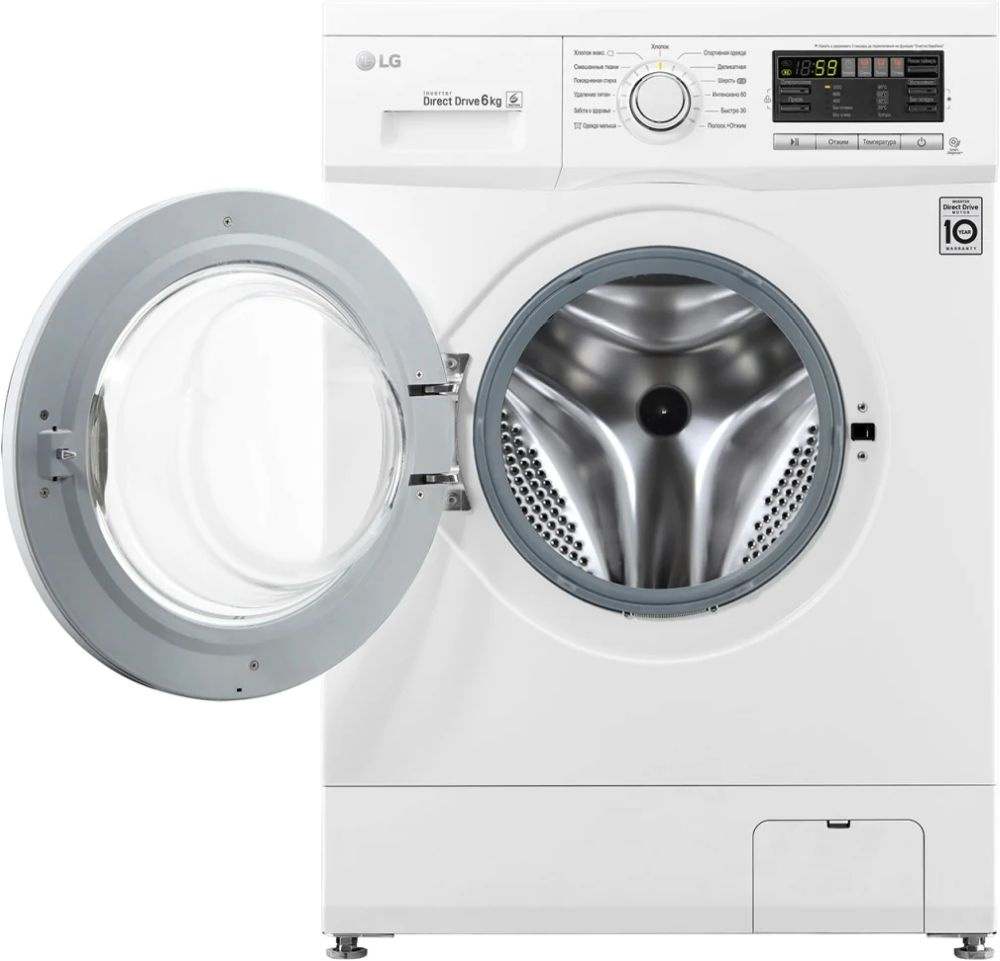 Стиральная машина LG Mega 2 F1296ND0 класс: A загр.фронтальная макс.:6кг белый — фото 2