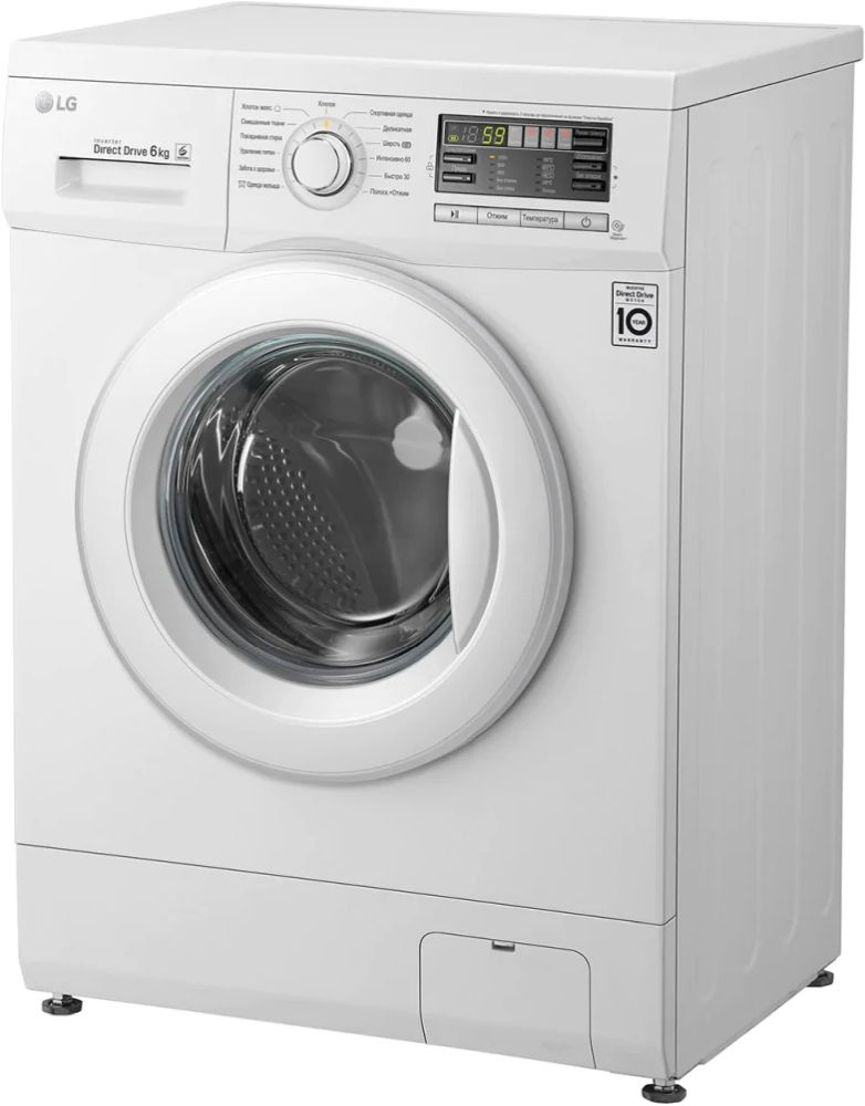 Стиральная машина LG Mega 2 F1296ND0 класс: A загр.фронтальная макс.:6кг белый — фото 5