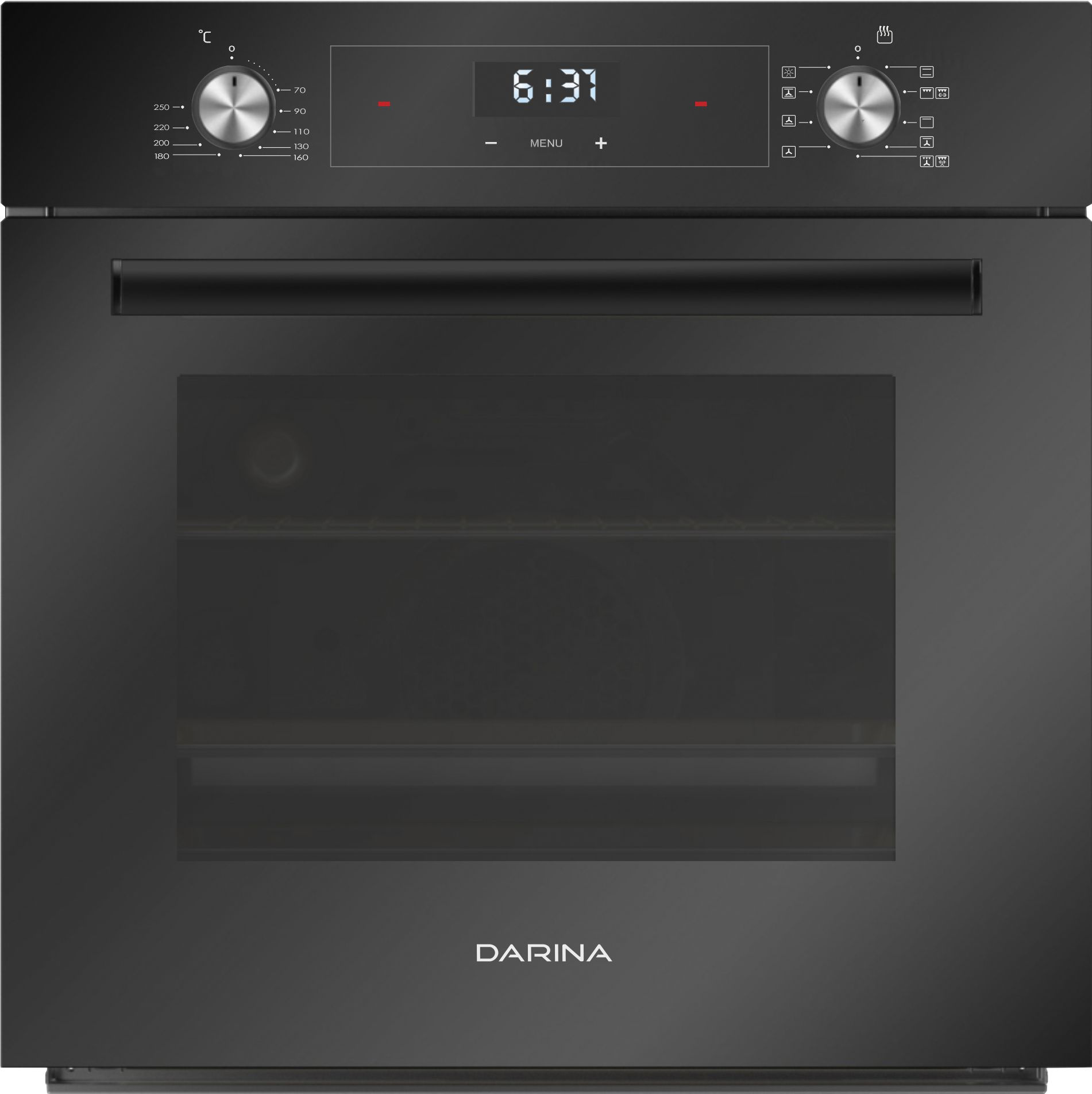 Духовой шкаф Электрический Darina 0V5 BDE 112 708 B1 черный — фото 3