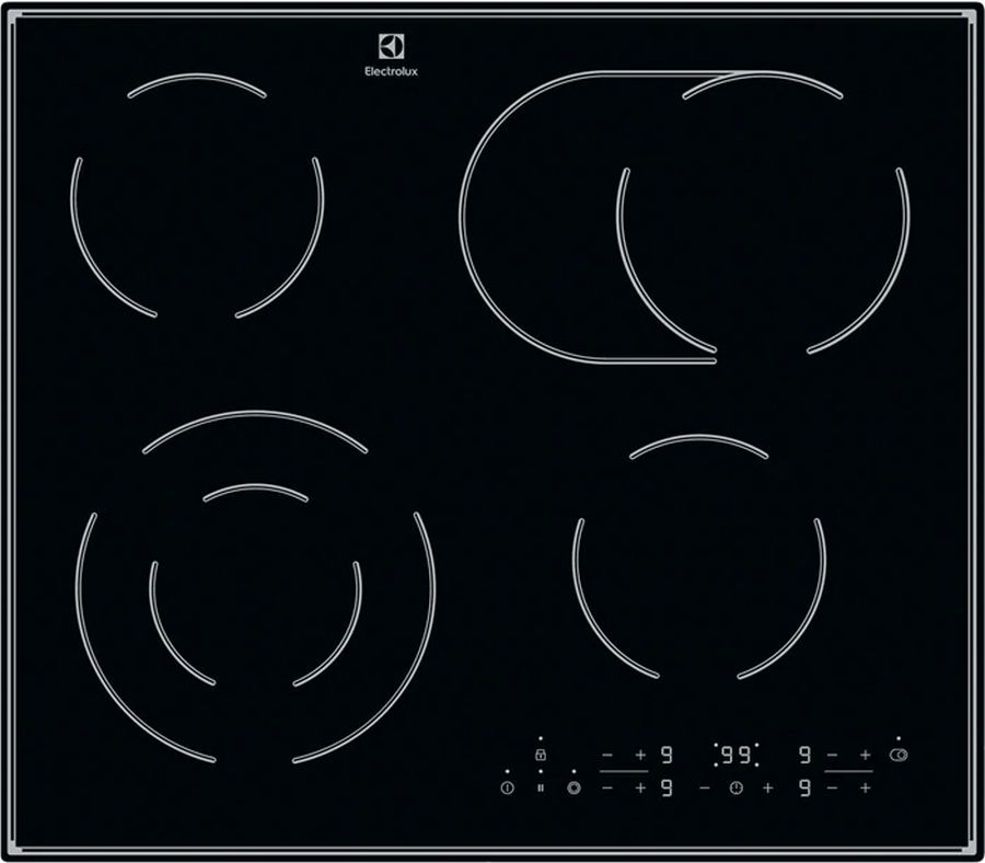 Варочная поверхность Electrolux CPE644RCC черный — фото 3