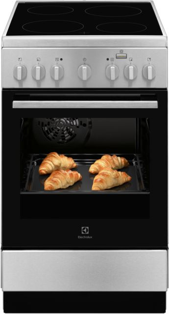 Плита Электрическая Electrolux RKR560100X нержавеющая сталь/черный стеклокерамика (без крышки)