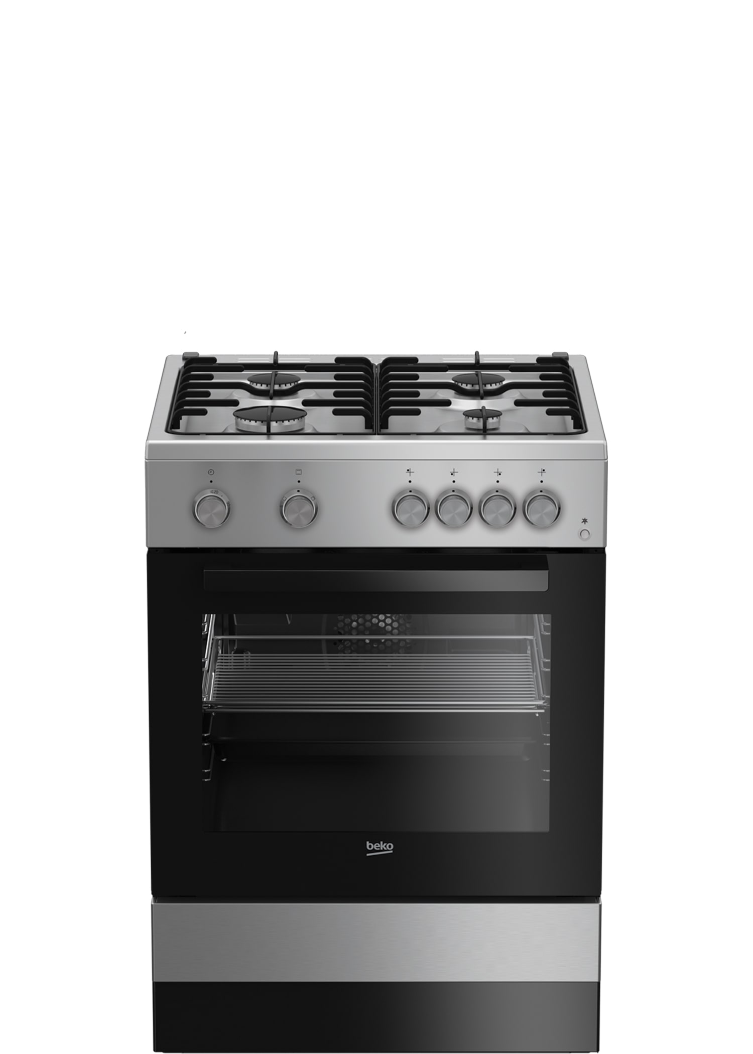 Плита Газовая Beko FSG62110DSCS серебристый/черный
