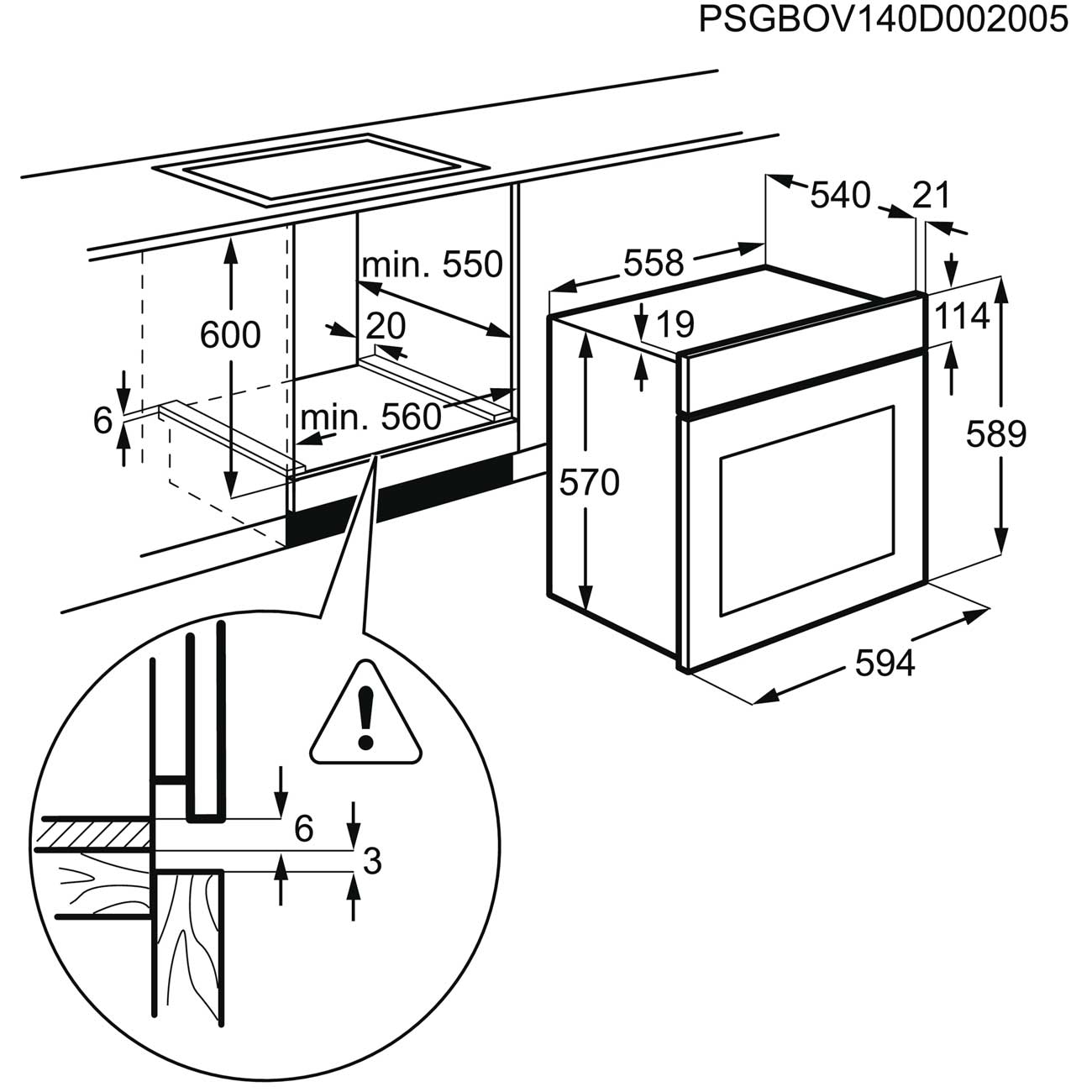 Электрический духовой шкаф Electrolux Intuit 600 OEF5E50V — фото 2