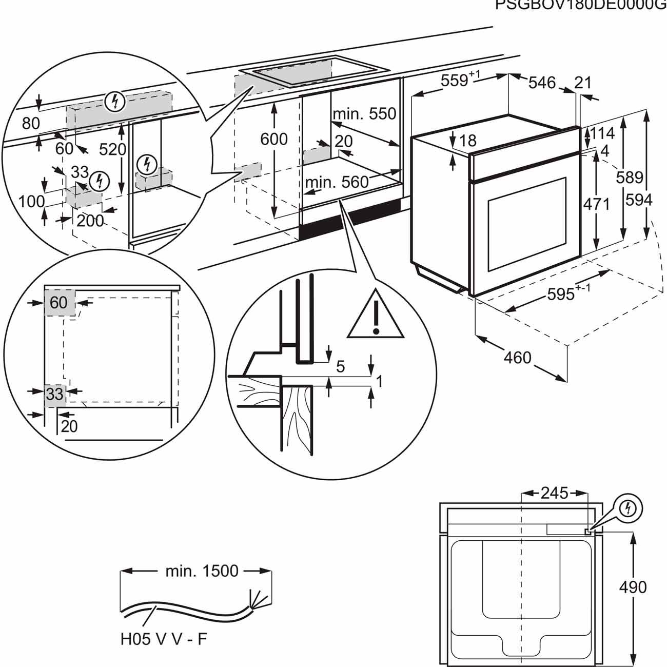 Электрический духовой шкаф Electrolux Intuit 600 OEF5H70V — фото 5