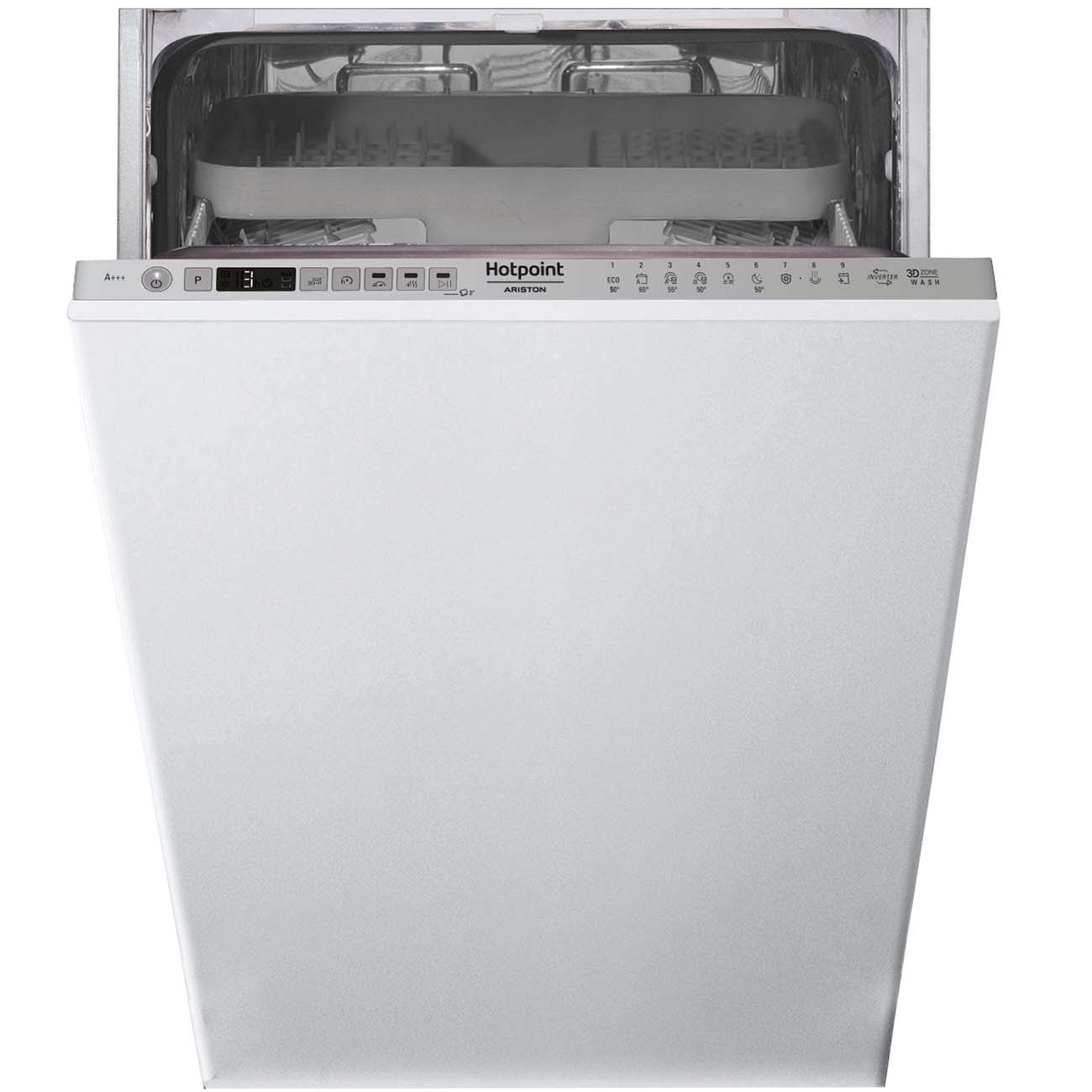 Встраиваемая посудомоечная машина 45 см Hotpoint-Ariston HSIO 3T235 WCE
