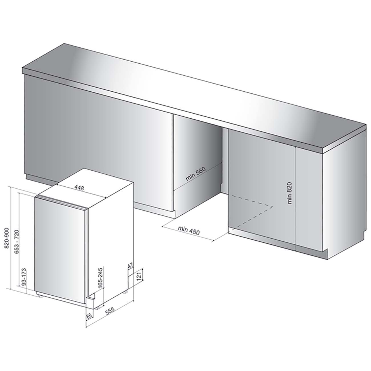 Посудомоечная машина Whirlpool WSIO 3O34 PFE X — фото 2