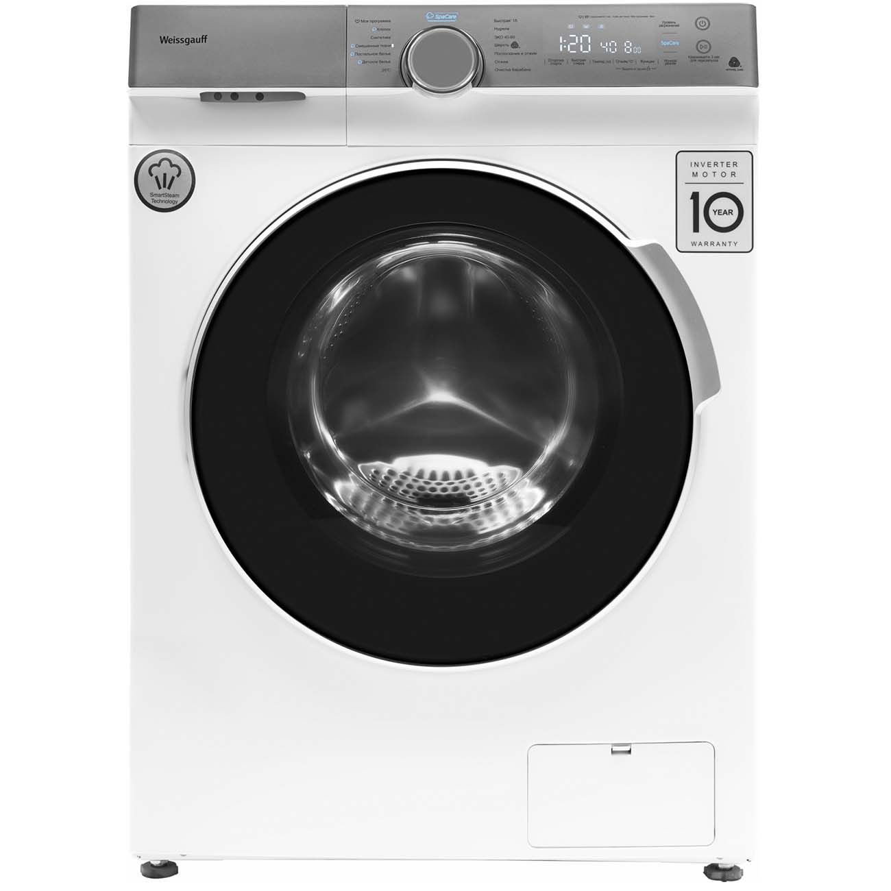 Стиральная машина стандартная Weissgauff WM 4947 DC Inverter Touch Steam