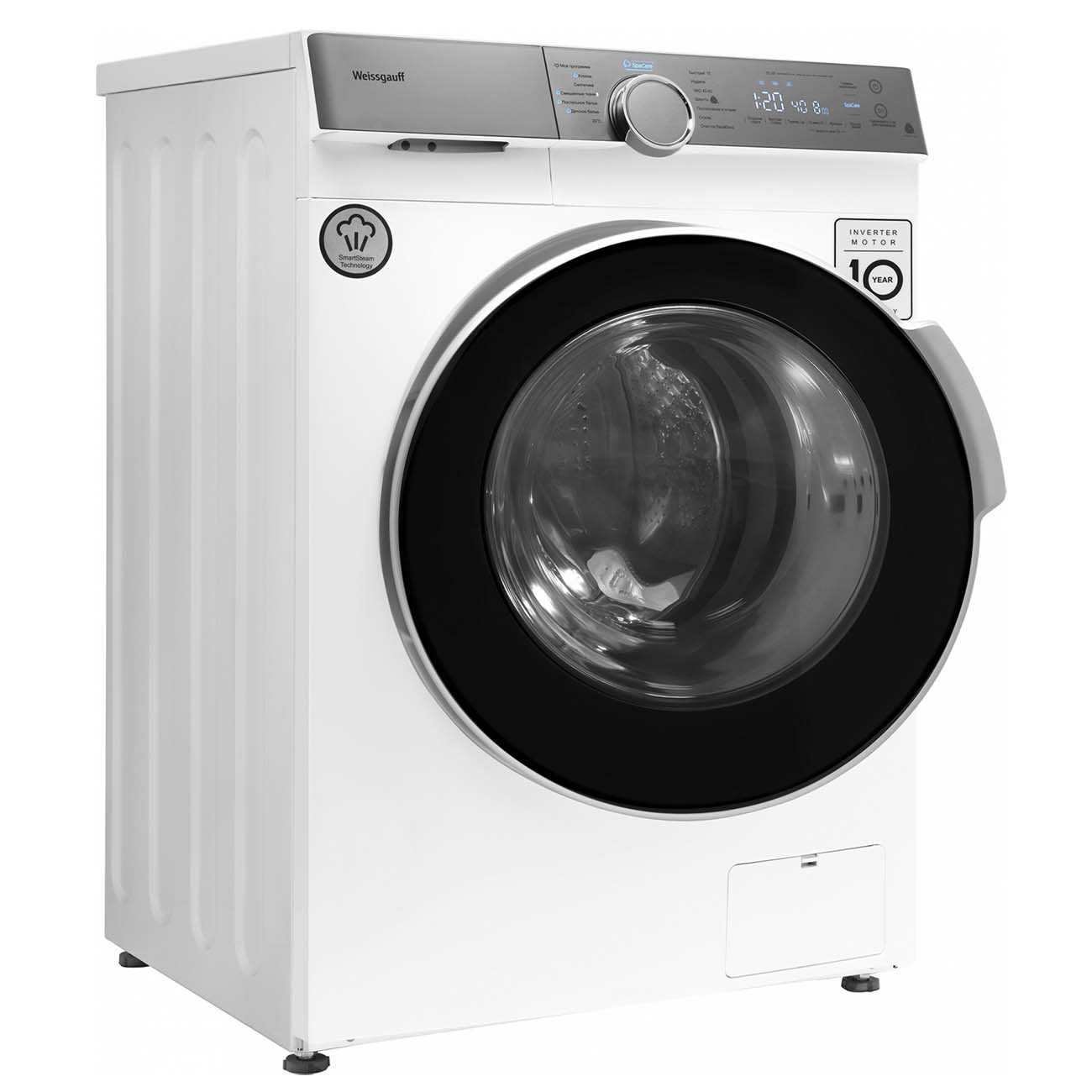 Стиральная машина стандартная Weissgauff WM 4947 DC Inverter Touch Steam — фото 3