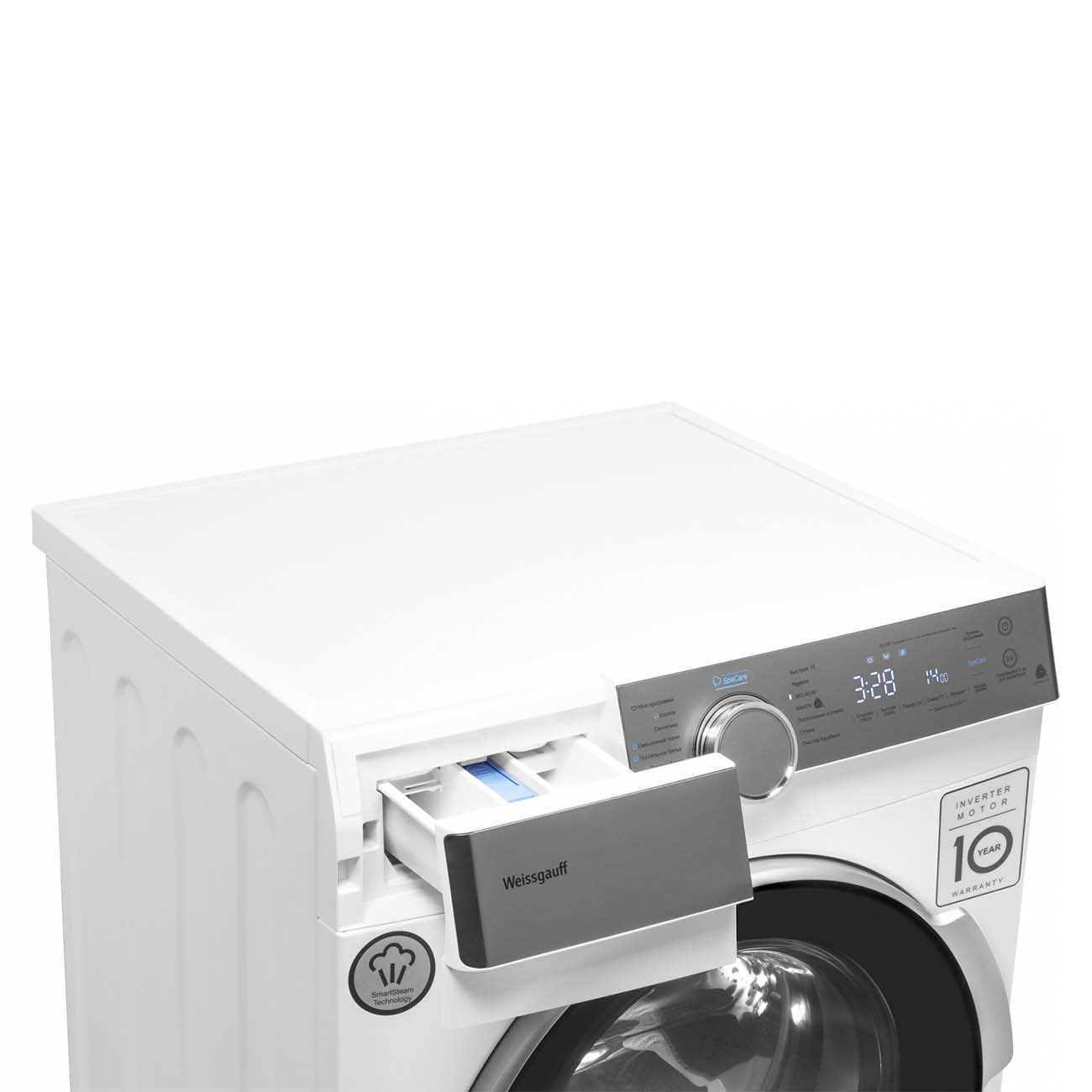 Стиральная машина стандартная Weissgauff WM 4947 DC Inverter Touch Steam — фото 4