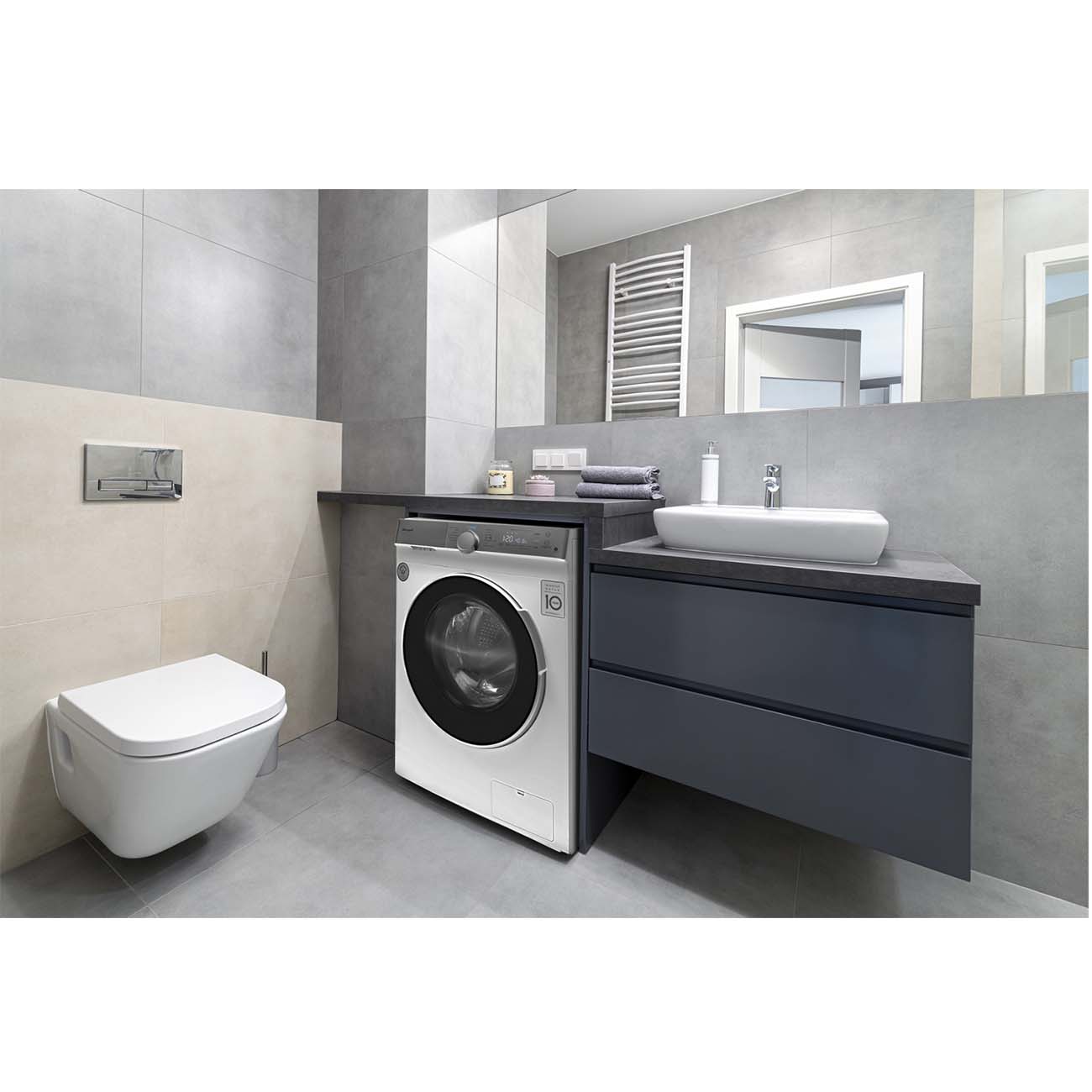 Стиральная машина стандартная Weissgauff WM 4947 DC Inverter Touch Steam — фото 7