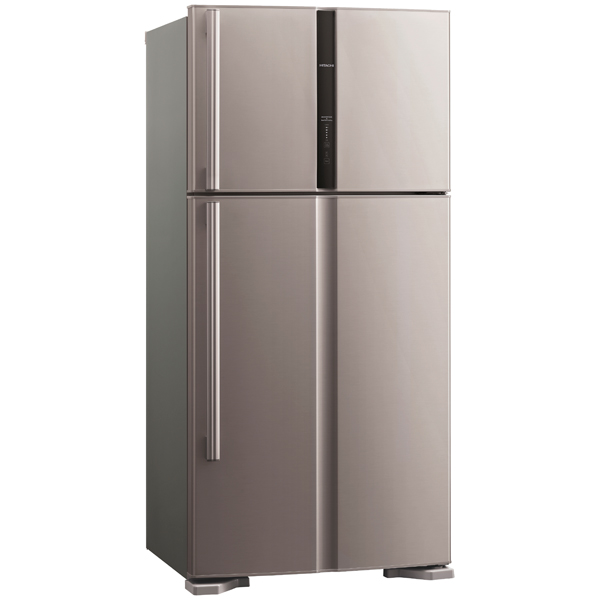 Холодильник с верхней морозильной камерой широкий Hitachi Big 2 R-V 662 PU3 INX