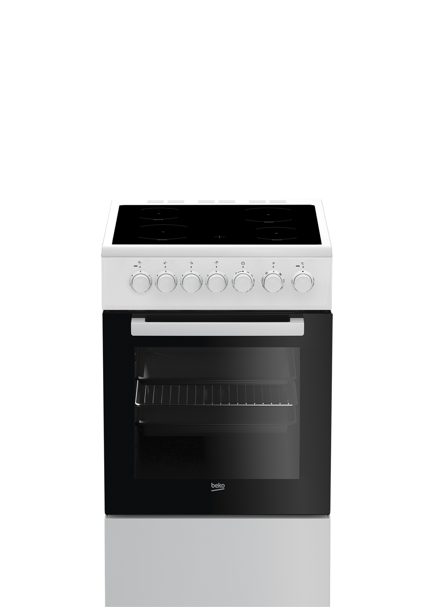 Плита Электрическая Beko FSM57100GW белый/черный