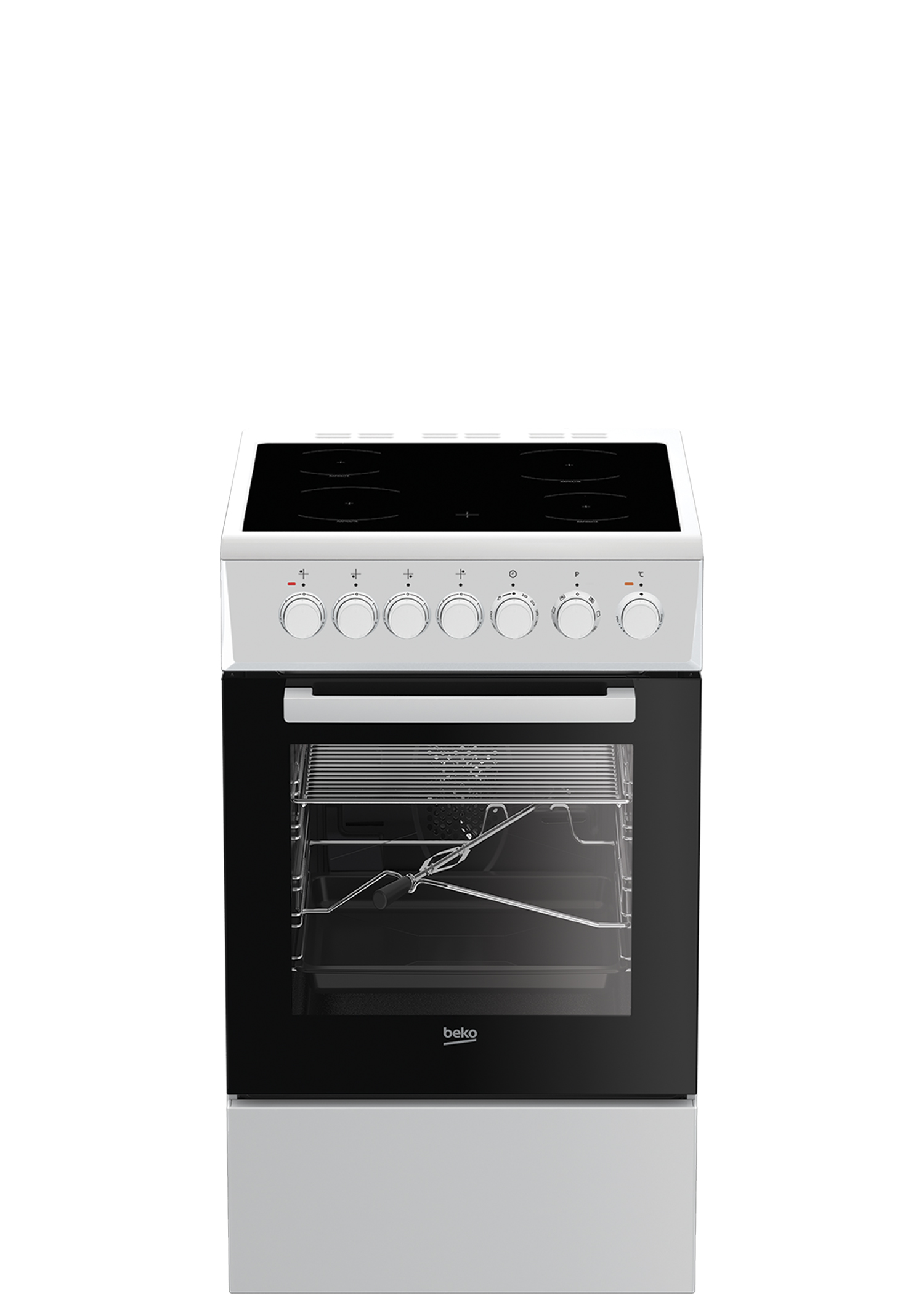 Плита Электрическая Beko FSE57W белый/черный