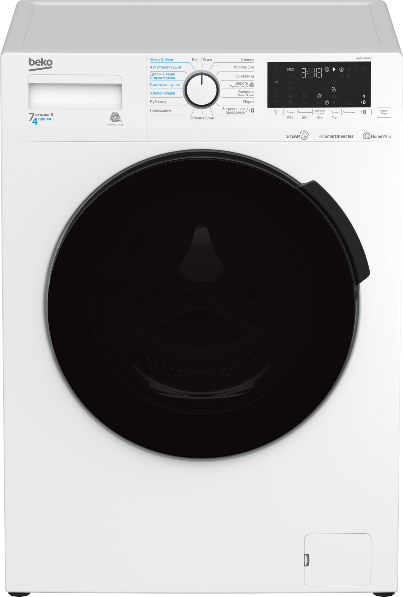 Стиральная машина с сушкой Beko WDB7425R2W