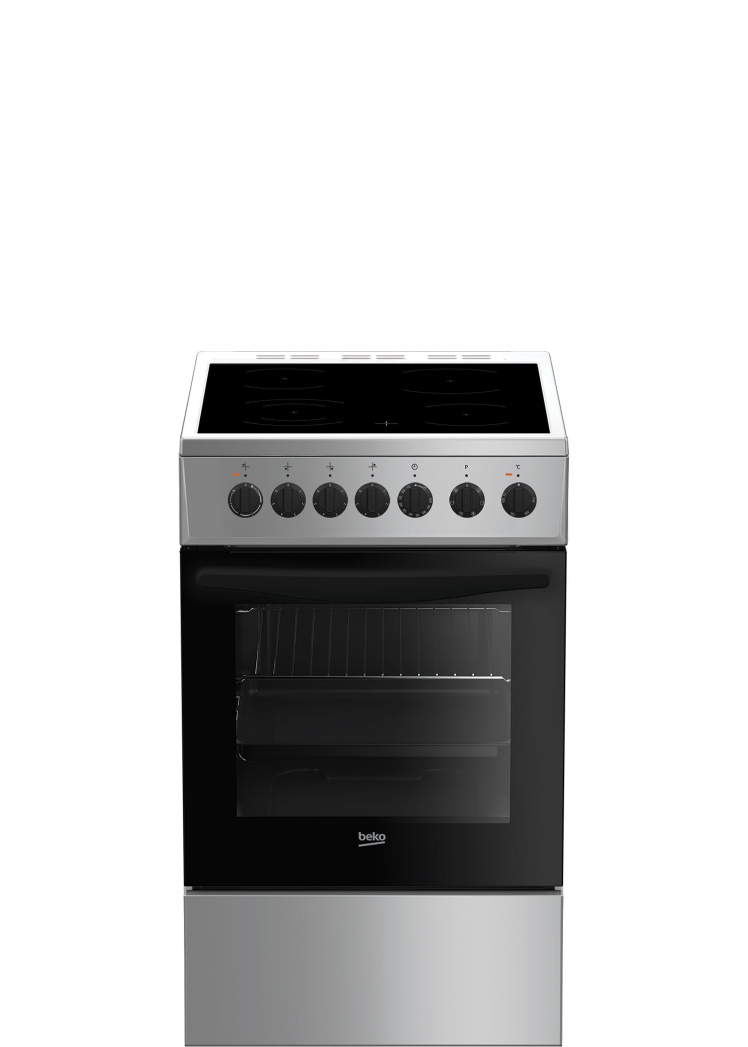 Плита Электрическая Beko FFSE57114GS серебристый стеклокерамика