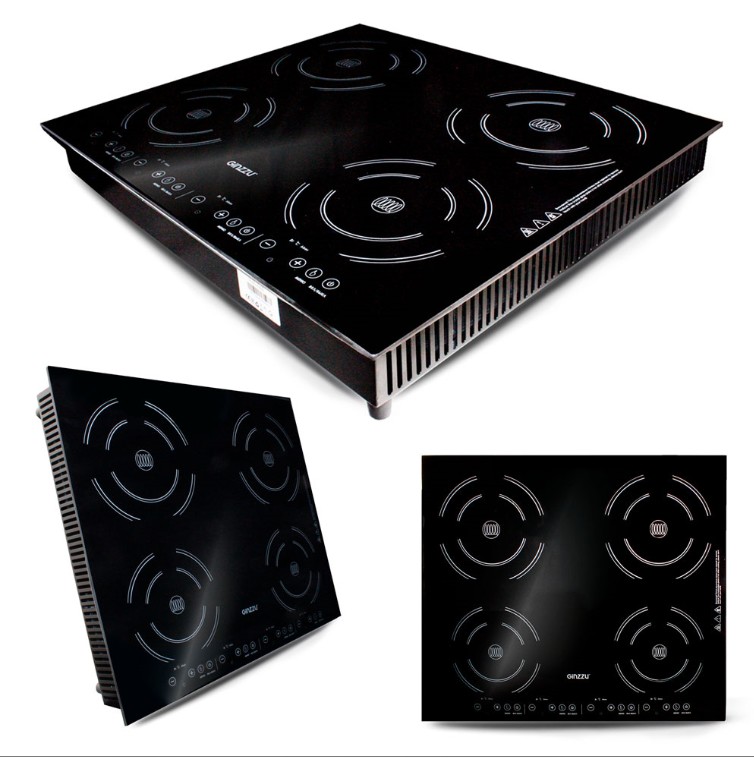 Электрическая варочная панель  GINZZU HCI-407 черный