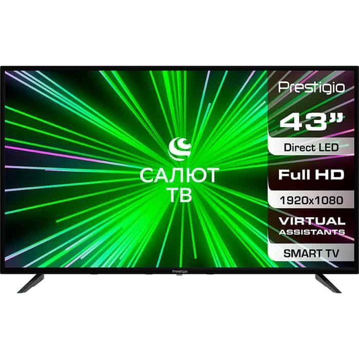 Телевизор  PRESTIGIO PTV43SS07Y_CIS_BK-SMART Салют