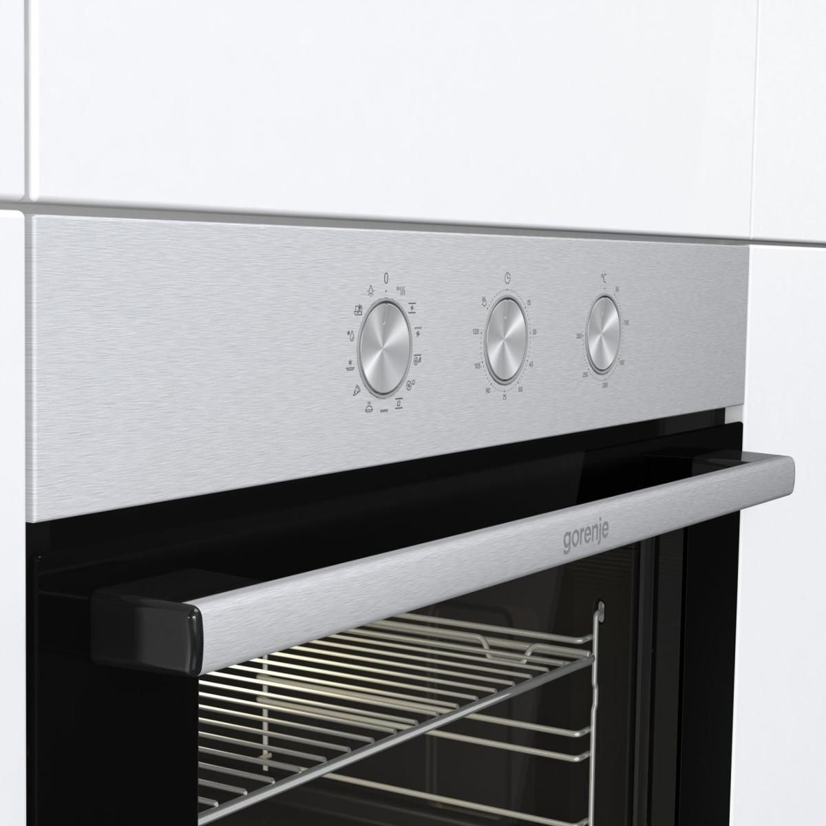 Духовой шкаф Электрический Gorenje BO6727E03X нержавеющая сталь/черный — фото 6