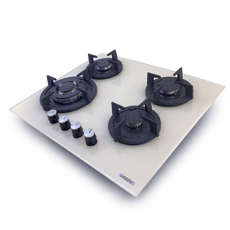 Газовая варочная панель  GINZZU HCG-444 бежевая