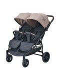 Коляска детская   Коляска прогулочная для двойни Everflo Twins E-2020 coffee