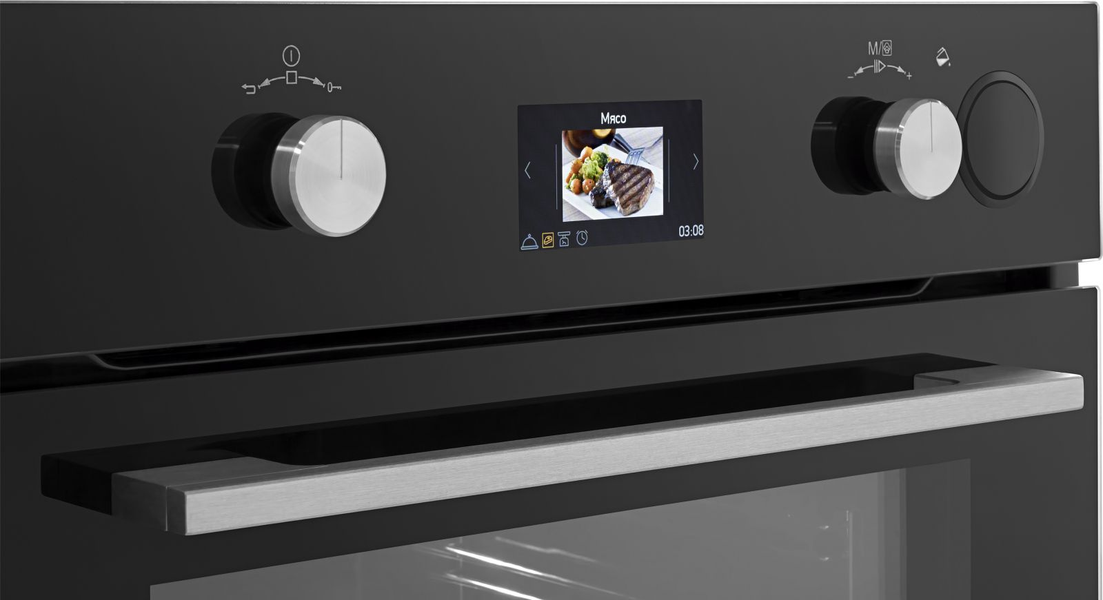 Духовой шкаф Электрический Weissgauff EOV 811 PDB Pure Steam черный — фото 8