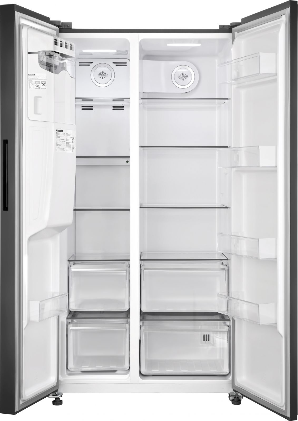 Холодильник Weissgauff WSBS 697 NFBX Inverter Ice Maker черный (двухкамерный) — фото 2