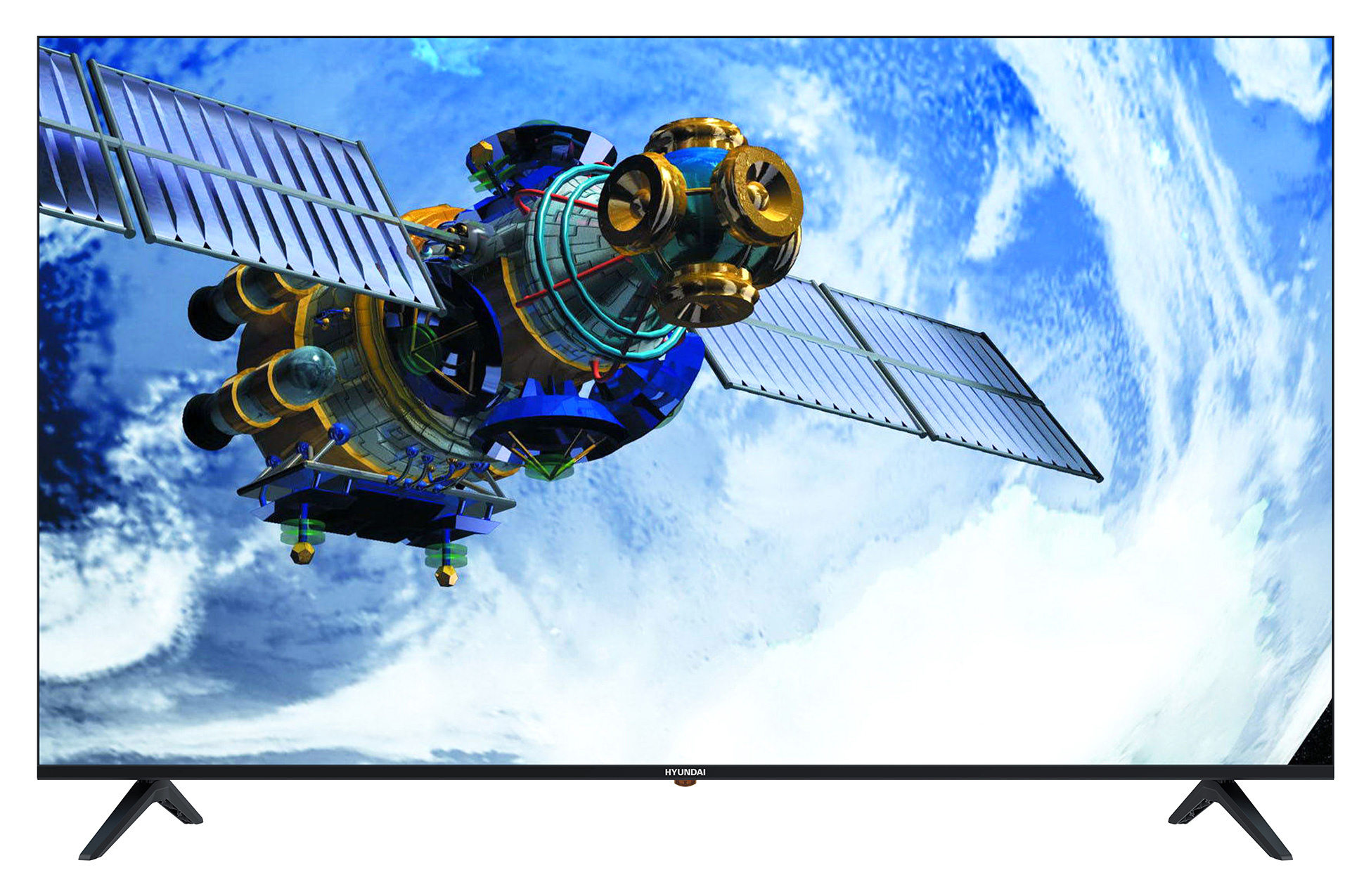 Телевизор LED Hyundai 65" H-LED65GU7001 Салют ТВ черный Ultra HD 60Hz DVB-T DVB-T2 DVB-C DVB-S DVB-S2 USB WiFi Smart TV (RUS)