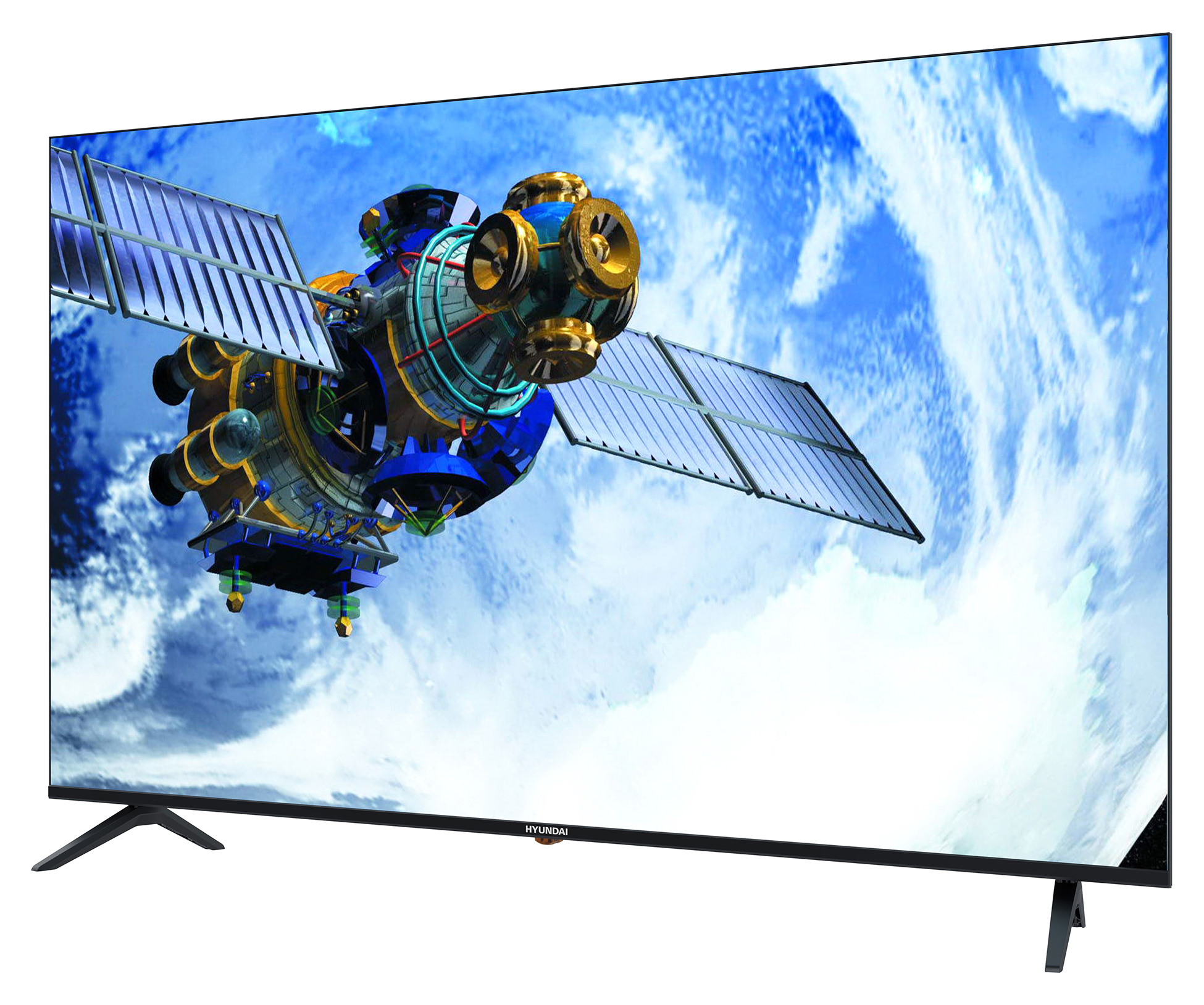 Телевизор LED Hyundai 65" H-LED65GU7001 Салют ТВ черный Ultra HD 60Hz DVB-T DVB-T2 DVB-C DVB-S DVB-S2 USB WiFi Smart TV (RUS) — фото 2