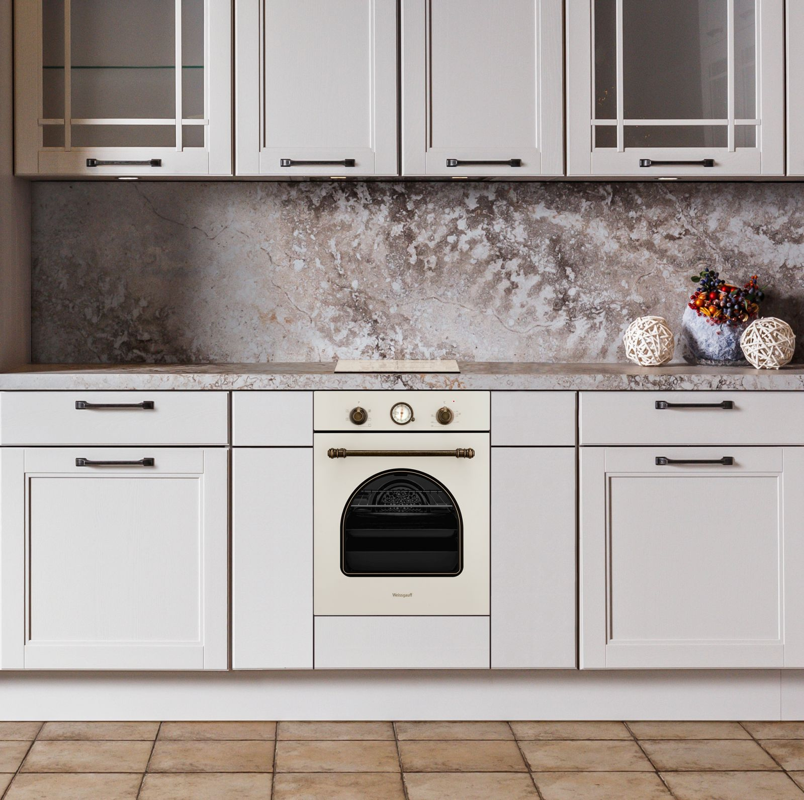 Духовой шкаф Электрический Weissgauff EOS 456 DRM бежевый — фото 5