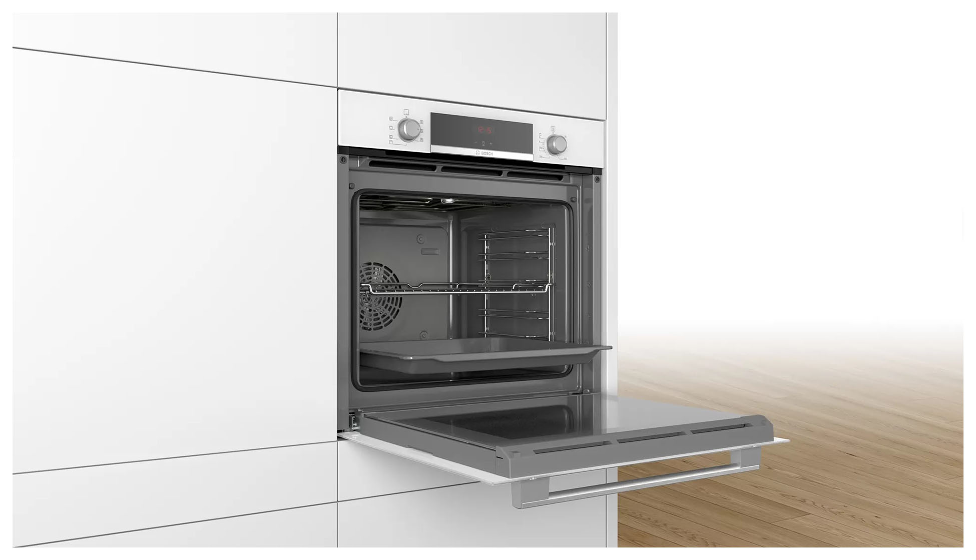 Духовой шкаф Электрический Bosch Serie 4 HBA534BW0 белый — фото 4