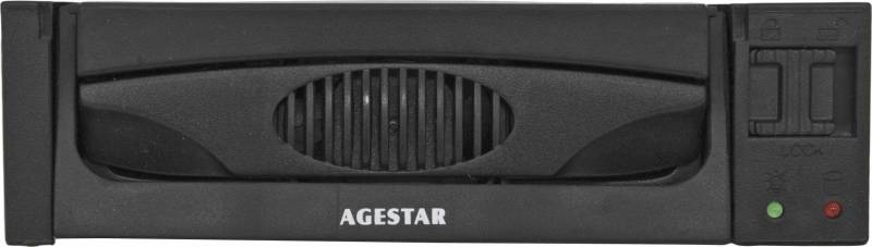 Сменный бокс для HDD AgeStar MR3-SATA(SW)-1F SATA II SATA пластик черный 3.5" — фото 3