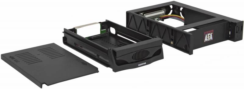 Сменный бокс для HDD AgeStar MR3-SATA(SW)-1F SATA II SATA пластик черный 3.5" — фото 5
