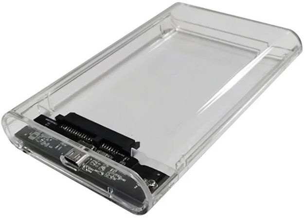 Внешний корпус для HDD/SSD AgeStar 3UB2P6C SATA III USB3.0 пластик прозрачный 2.5