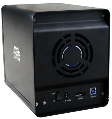 Внешний корпус для HDD AgeStar 3C4B3A SATA II USB3.0 алюминий черный LCD 3.5" — фото 2