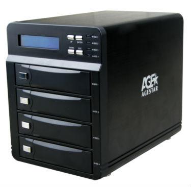 Внешний корпус для HDD AgeStar 3C4B3A SATA II USB3.0 алюминий черный LCD 3.5" — фото 4