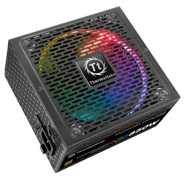 Блок питания Thermaltake ATX 850W Toughpower Grand RGB Sync 80+ gold 24+2x(4+4) pin APFC 140mm fan color LED 12xSATA Cab Manag RTL — фото 4