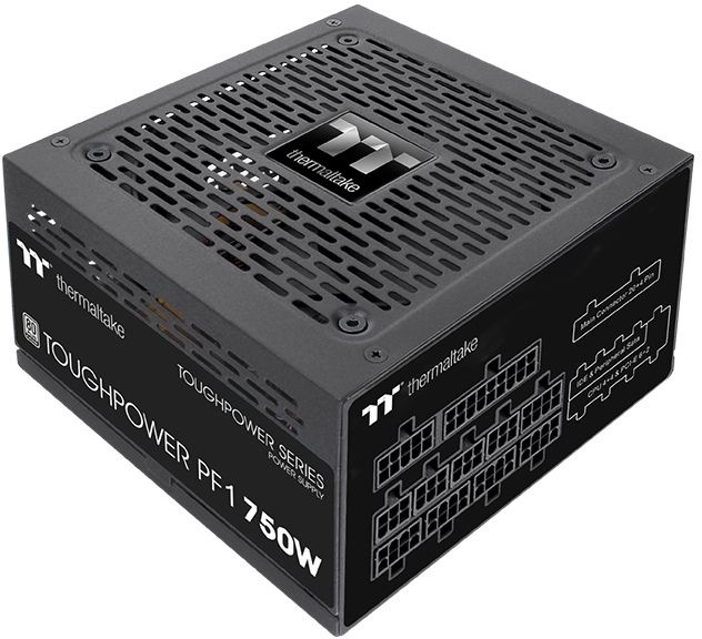 Блок питания Thermaltake ATX 750W Toughpower PF1 80+ platinum (24+4+4pin) APFC 140mm fan 9xSATA Cab Manag RTL — фото 6