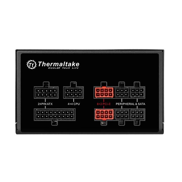 Блок питания Thermaltake ATX 750W Toughpower Grand RGB 80+ gold (24+4+4pin) APFC 140mm fan color LED 9xSATA Cab Manag RTL — фото 6