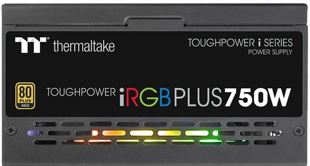 Блок питания Thermaltake ATX 750W Toughpower iRGB Plus 80+ gold (24+4+4pin) APFC 140mm fan color LED 9xSATA Cab Manag RTL — фото 2