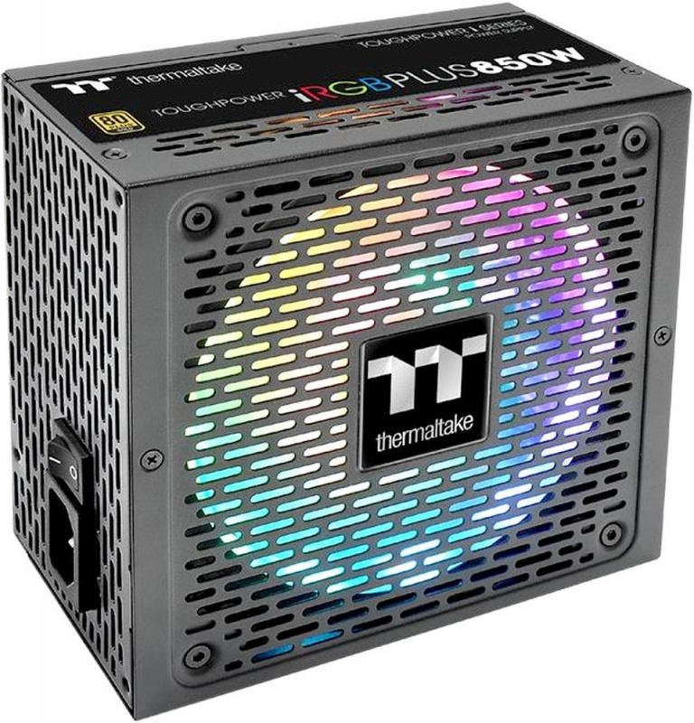 Блок питания Thermaltake ATX 850W Toughpower iRGB Plus 80+ gold (24+4+4pin) APFC 140mm fan color LED 12xSATA Cab Manag RTL — фото 3