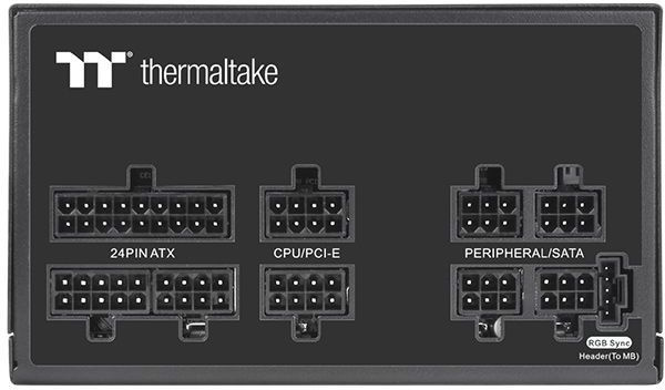Блок питания Thermaltake ATX 650W Toughpower GF1 ARGB 80+ gold (24+4+4pin) APFC 140mm fan color LED 9xSATA Cab Manag RTL — фото 2