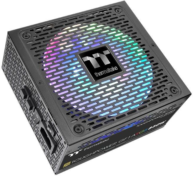 Блок питания Thermaltake ATX 850W Toughpower GF1 ARGB 80+ gold (24+4+4pin) APFC 140mm fan color LED 12xSATA Cab Manag RTL — фото 5