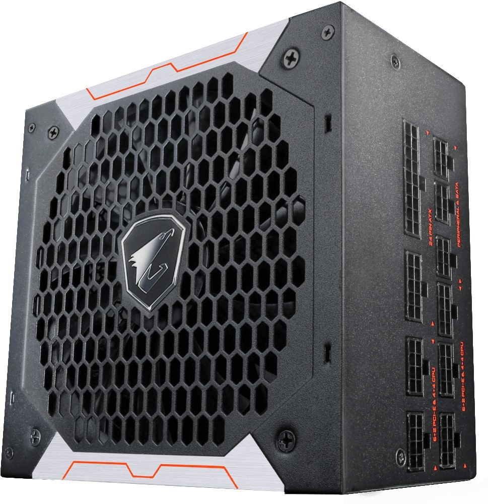 Блок питания Gigabyte ATX 750W AORUS GP-AP750GM 80+ gold 24+2x(4+4) pin APFC 135mm fan 6xSATA Cab Manag RTL — фото 4