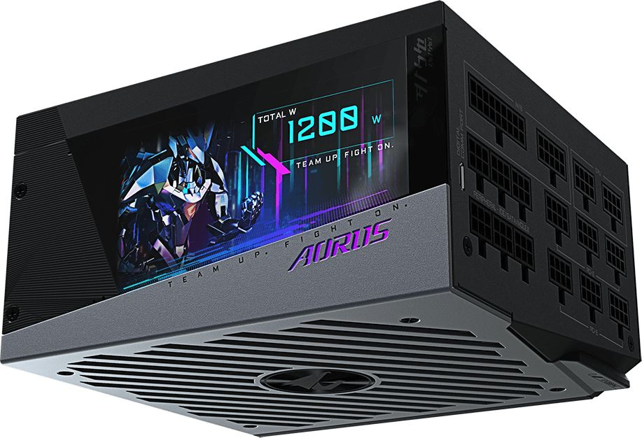 Блок питания Gigabyte ATX 1200W GP-AP1200PM 80+ platinum 24+2x(4+4) pin APFC 140mm fan 16xSATA Cab Manag RTL — фото 8