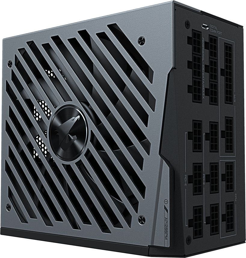 Блок питания Gigabyte ATX 1200W GP-AP1200PM 80+ platinum 24+2x(4+4) pin APFC 140mm fan 16xSATA Cab Manag RTL