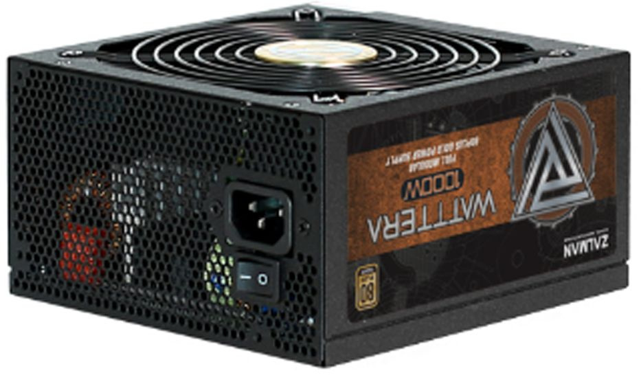 Блок питания Zalman ATX 1000W ZM1000-EBTII 80+ gold 24+6+2x(4+4) pin APFC 135mm fan 8xSATA Cab Manag RTL — фото 2