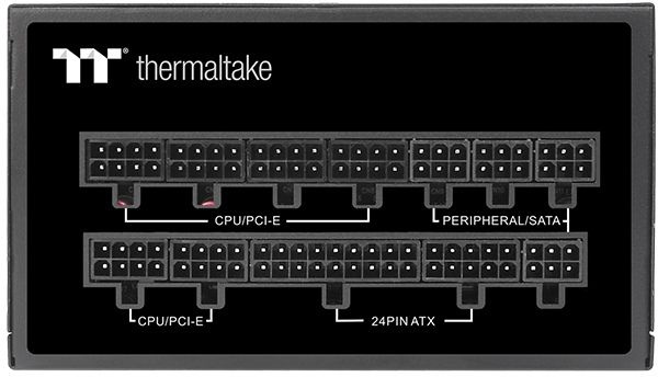Блок питания Thermaltake ATX 1050W Toughpower PF1 80+ platinum (24+8+4+4pin) APFC 140mm fan color LED 12xSATA Cab Manag RTL — фото 5