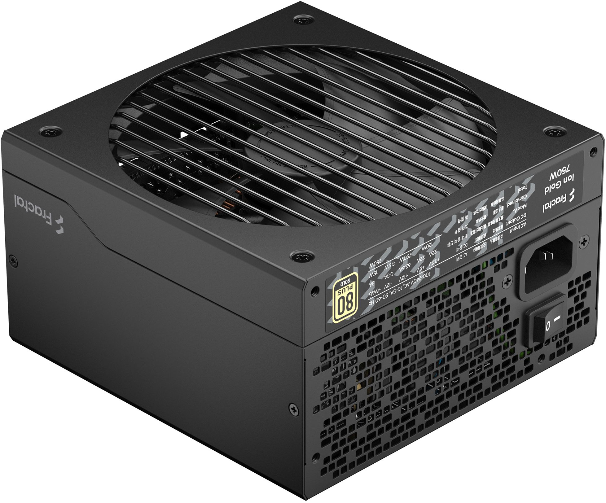 Блок питания Fractal Design ATX 750W ION 750 80+ gold (24+4+4pin) APFC 140mm fan 8xSATA Cab Manag RTL — фото 3