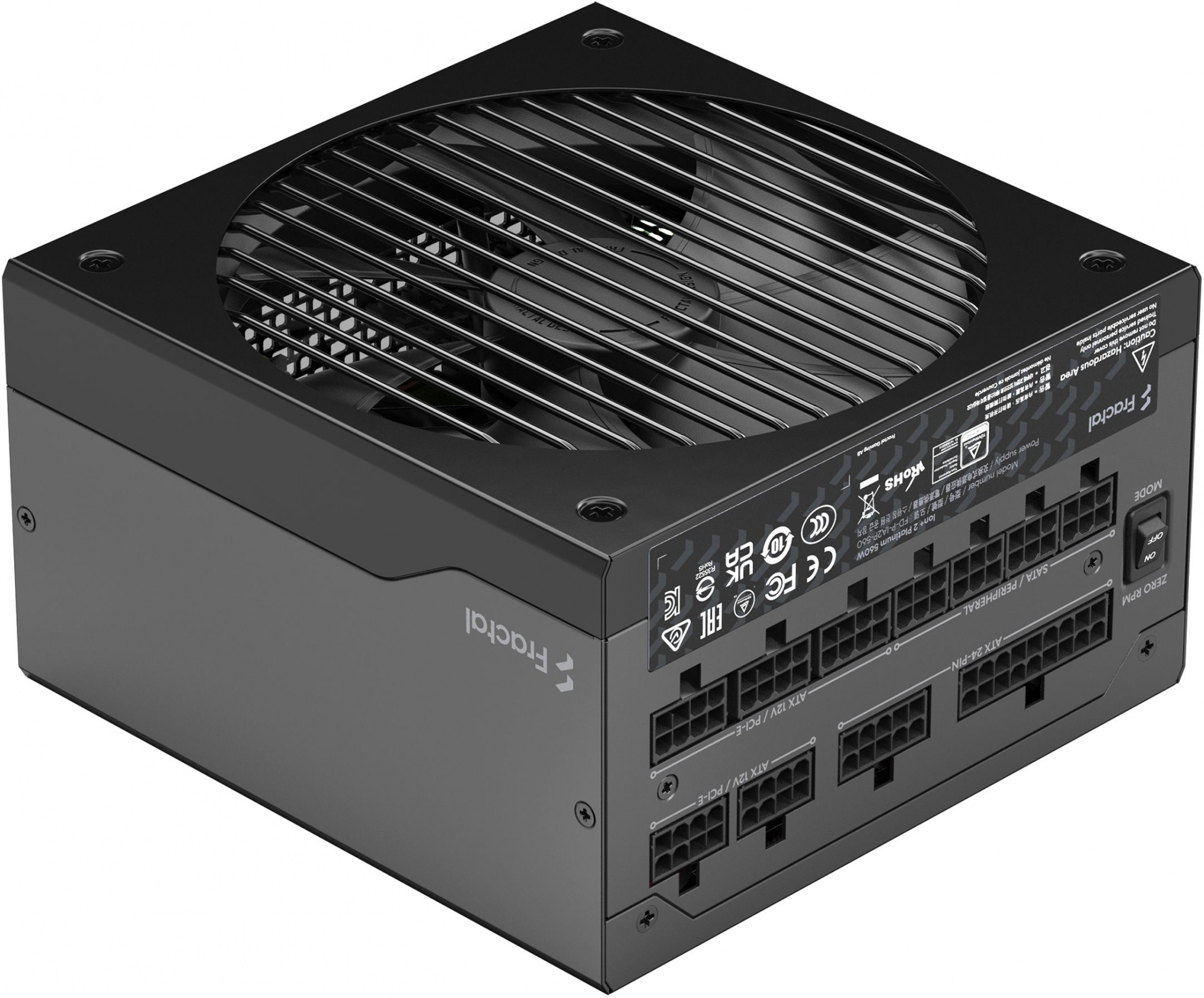 Блок питания Fractal Design ATX 550W ION+2 560 80+ platinum (24+4+4pin) APFC 140mm fan 6xSATA Cab Manag RTL — фото 10